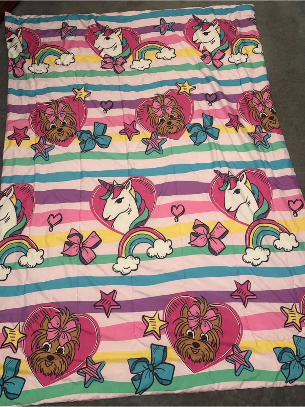 JoJo Siwa Twin Bedding Comforter + Sheet Reversible Nickelodeon